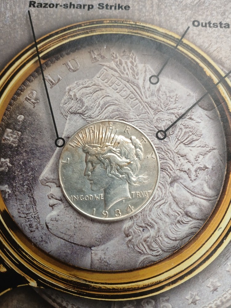 Silver 1934 S   Peace  Dollar    TP-8922
