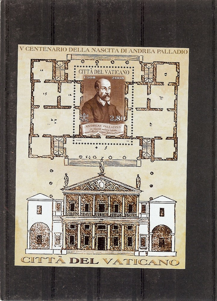 (BL31) Vatican 2008 Palladio sheet MNH