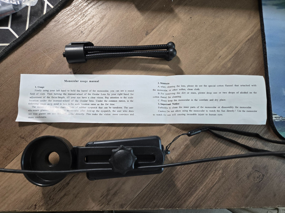 Monocular High Quality Telecope