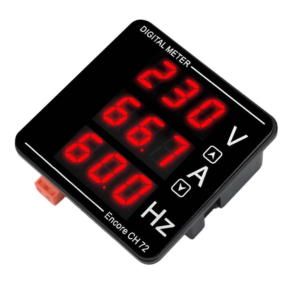 Combination Current Voltage Frequency Meter for Electromechanical Devices