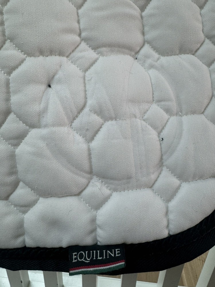 Equiline Saddlepad Jumping , Custom White/Black/Black