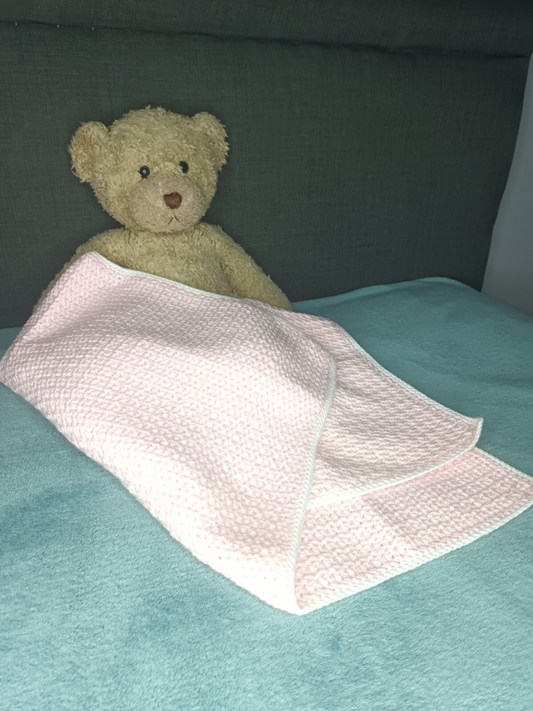 hand made crochet baby blankets Pink