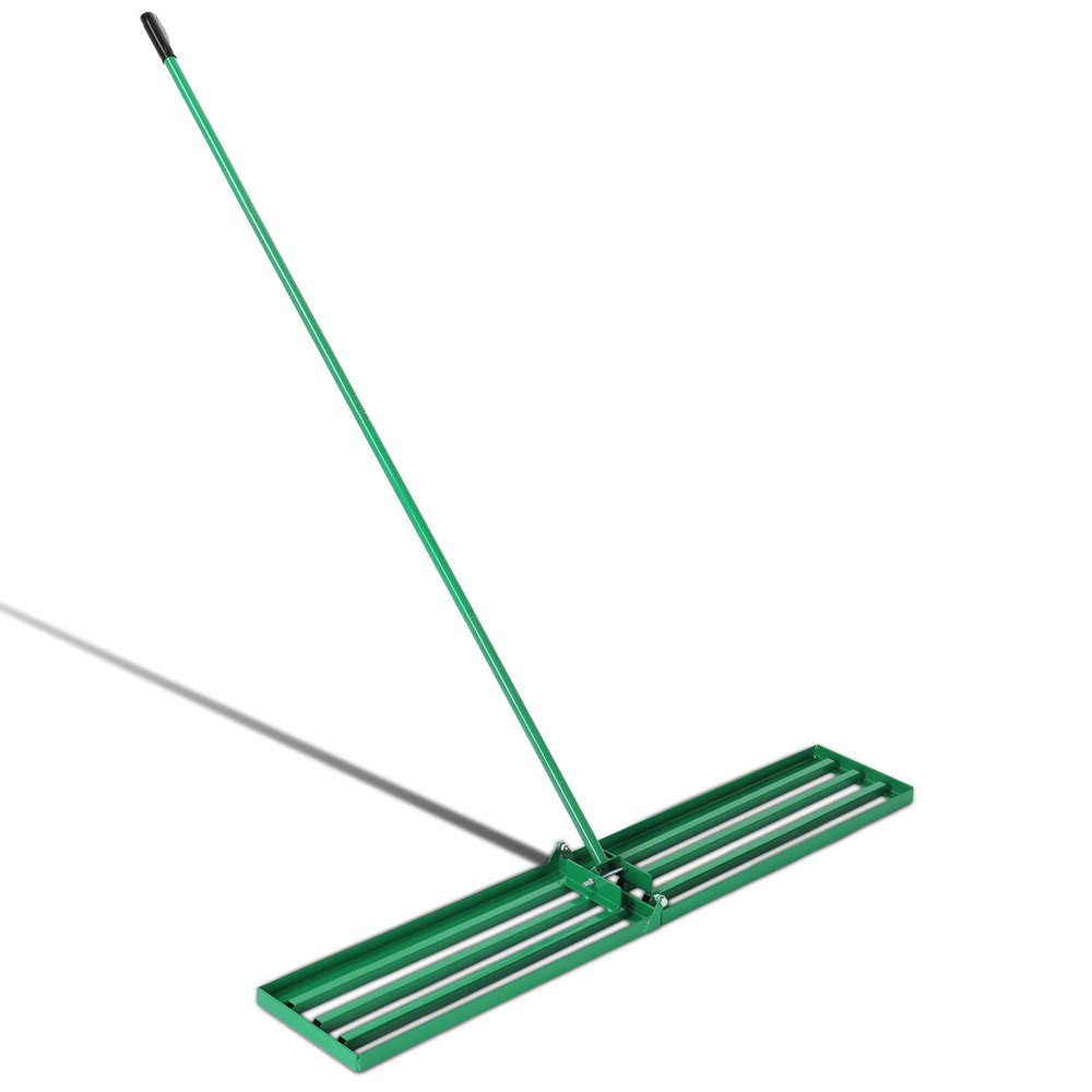 Lawn Leveling Rake, 36*9.8*75inch, Heavy-Duty Iron Construction, Multi-tasker