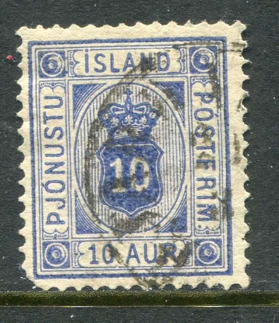 Iceland #06a Shields 10 Aur. [Used]