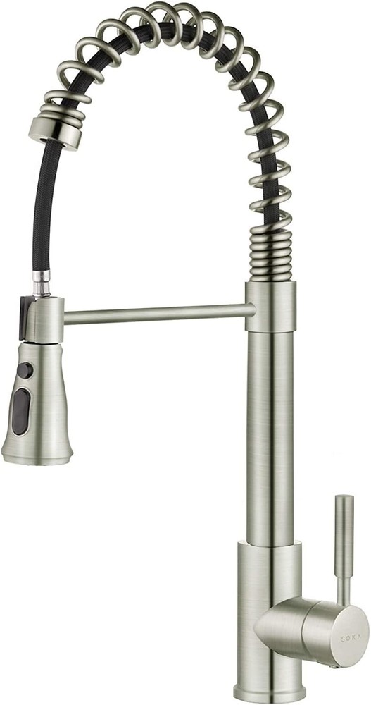Kitchen Faucet with Pull Down Sprayer Single Handle RV Commercial Coil