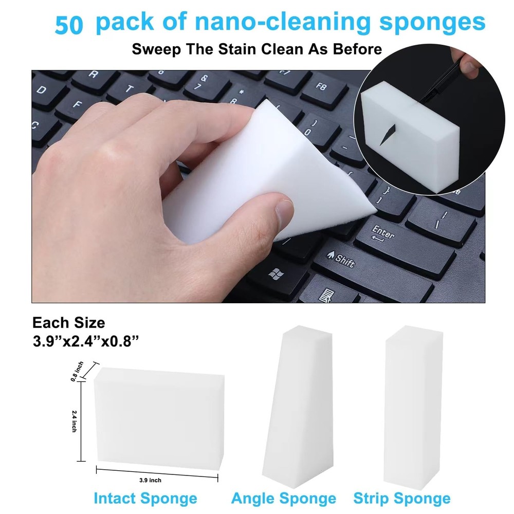 Magic Sponge Eraser,Multi-Functional Household Cleaning Kitchen Dish Sponge f...