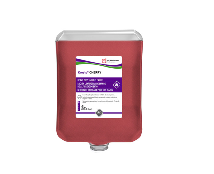 Hand Soap, Cherry, 4000mL Size, Red, PK4