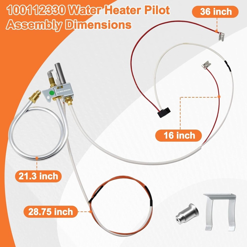 Water Heater Pilot For Whirlpool N30T61-303 N40T62-403 N40T61-353 50T6-40NG-400