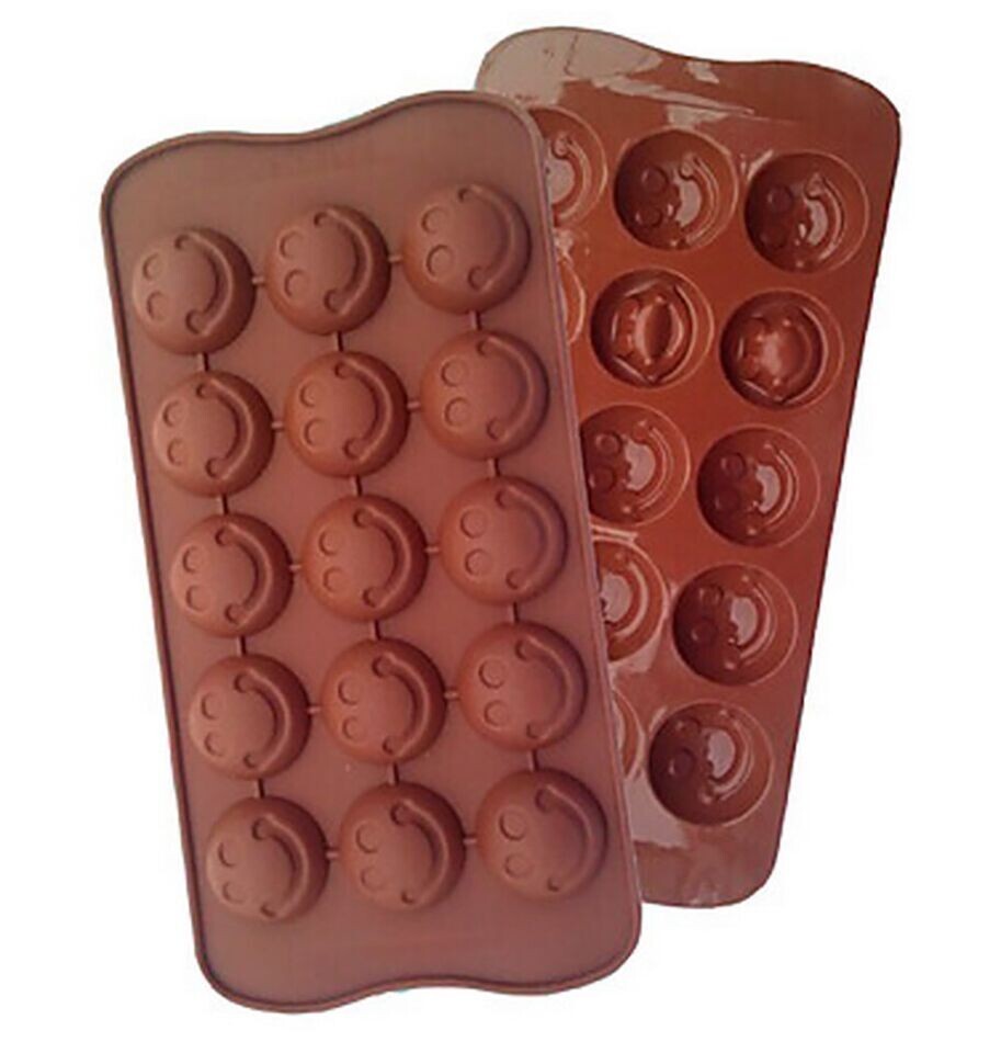 Create Playful Joy Smiley Silicone Convenient, DIY, Baking Nontoxic mold 2pack