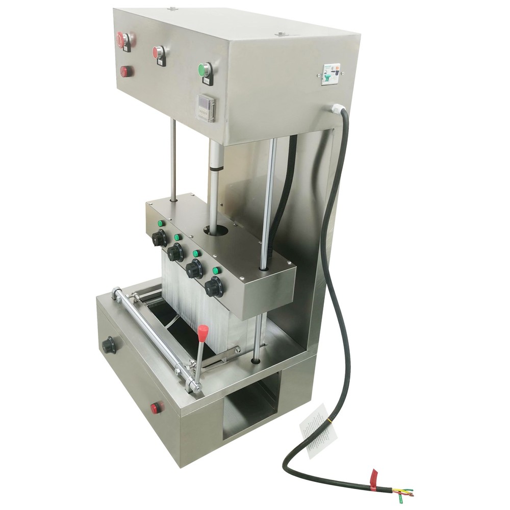 Pizza Cone Forming Machine Pizza Base Press Forming Machine Conical Pizza 4 Head