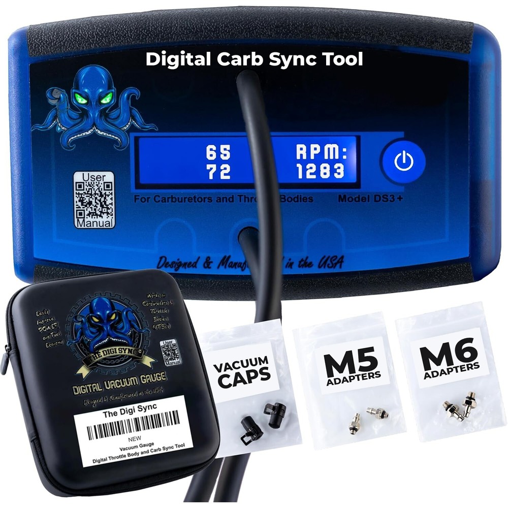 Digi-Sync 2 Channel Throttle Body Carburetor Synchronizer DS2