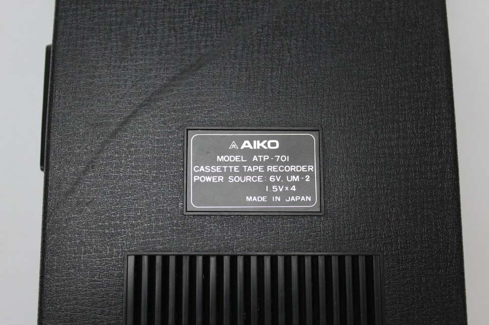 VINTAGE AIKO ATP-701 Japan Solid State Cassette Recorder With Box