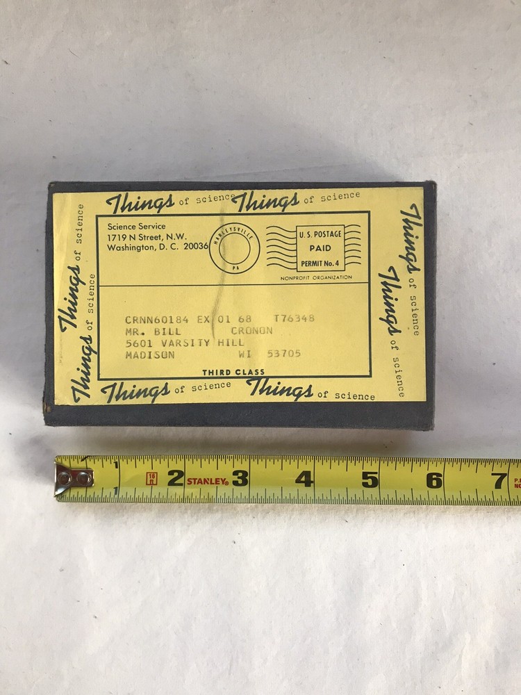 Vintage THINGS OF SCIENCE KIT - Chromatography Unit No 323