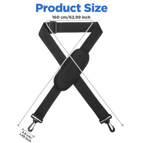 Sibba Universal Shoulder Strap Replacement 63" Adjustable Comfortable Bag Belt