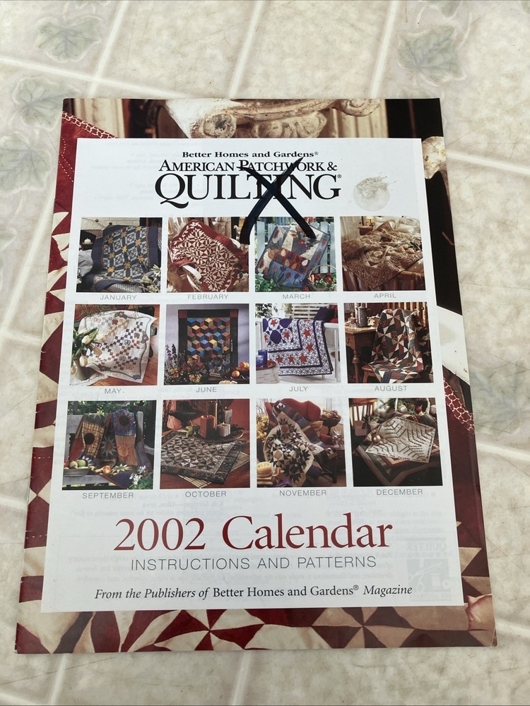American Patchwork & Quilting 2002 Calendar Instructions and Pattern Only