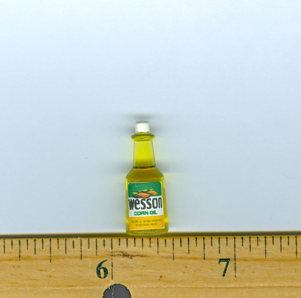 Dollhouse Miniature Size Corn Oil Bottle