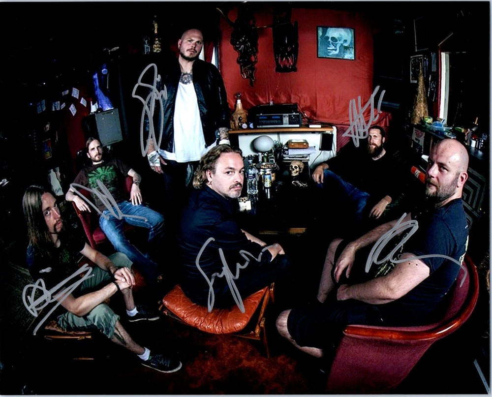 SOILWORK GROUP SIGNED AUTOGRAPHED 8X10 PHOTO D