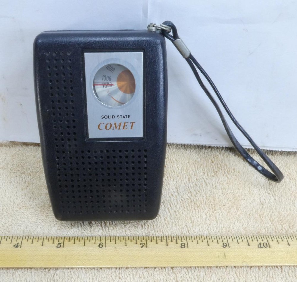 Vintage Comet Solid State Portable Radio Works !!