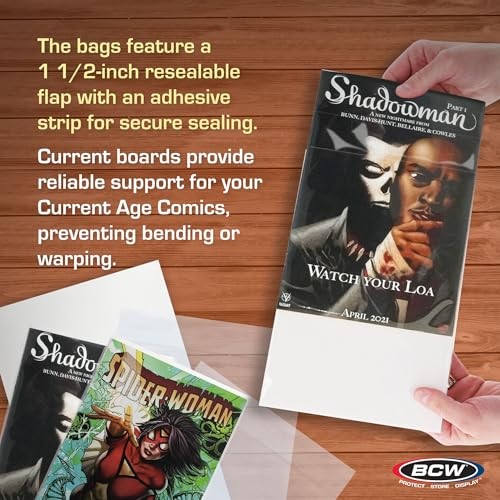 Resealable Current Comic Book Combo Pack | for Acid-Free Backing 200 Pack