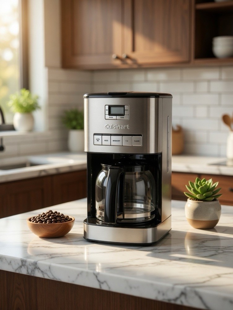 Cuisinart DCC-1200P1 Silver Black Filter Coffee Machine Programmable Carafe