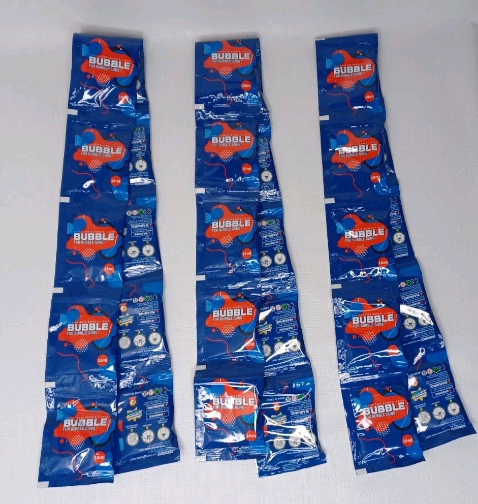 Concentrated Bubble Solution Liquid 30 Pack Packets