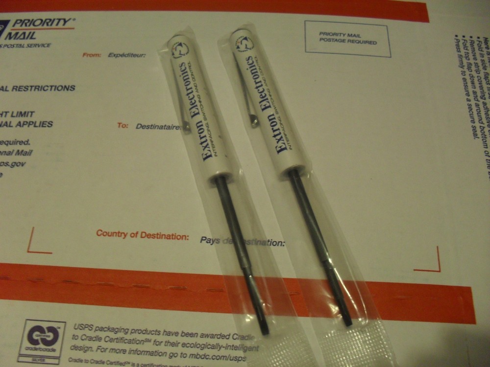Extron Reversible Pocket Screw Drivers (Pair)