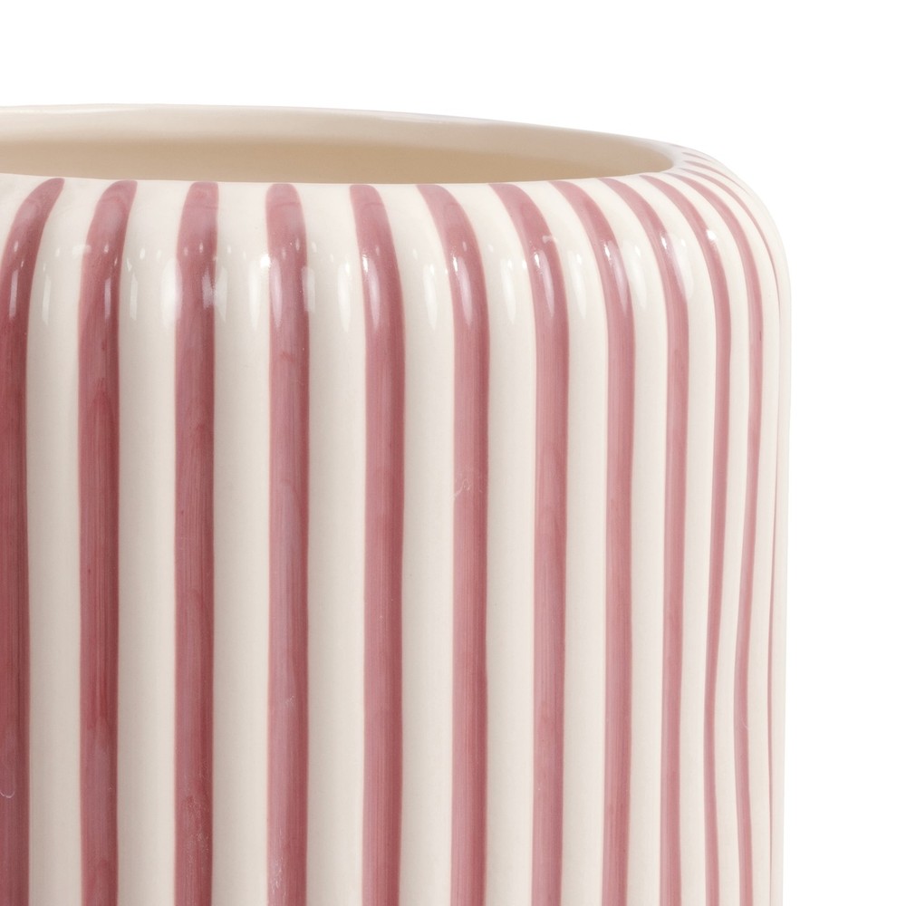 8" Black Stripe Ceramic Planter by Drew Barrymore