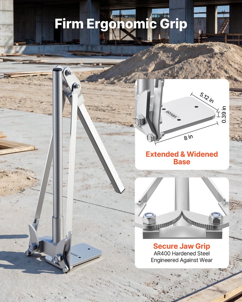 VEVOR T Post Puller Fence Stake and Post Puller 3.54 in Max Clamping Width Jaw