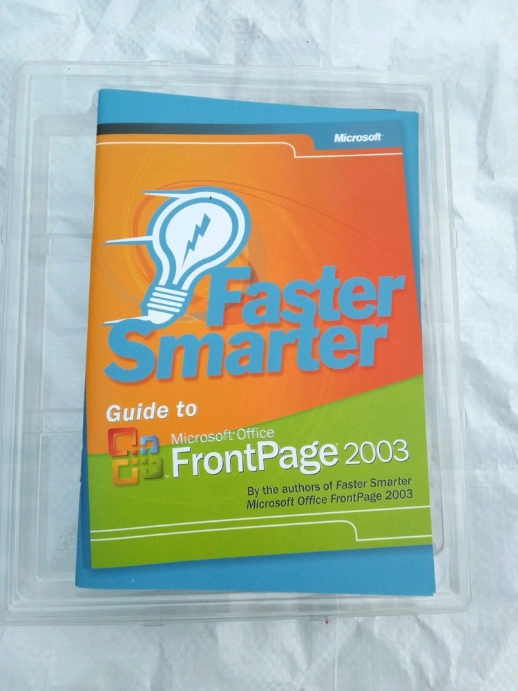 Microsoft Office FrontPage 2003 Upgrade Software CD for Windows w/ Product Key