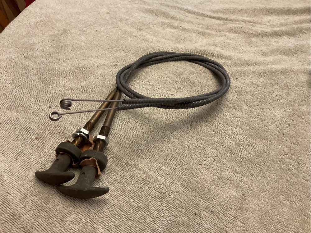 NOS Pair Military Truck Heater Control Cables 39” M35 M54 M800 Etc BinF5