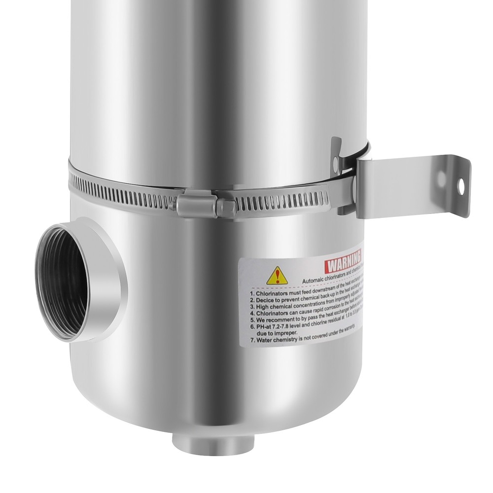 MF-200 HEAT EXCHANGER @ 304 Stainless Steel for SWIMMING POOL POND & SPA Bath