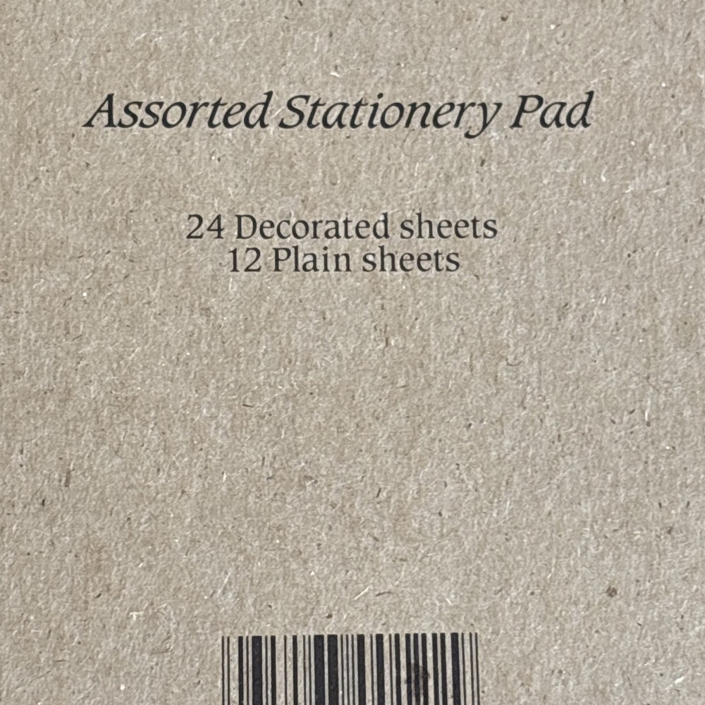 1994 Inspirational Classics Stationary Pad 17 Decorated Sheets 12 Plain Sheets