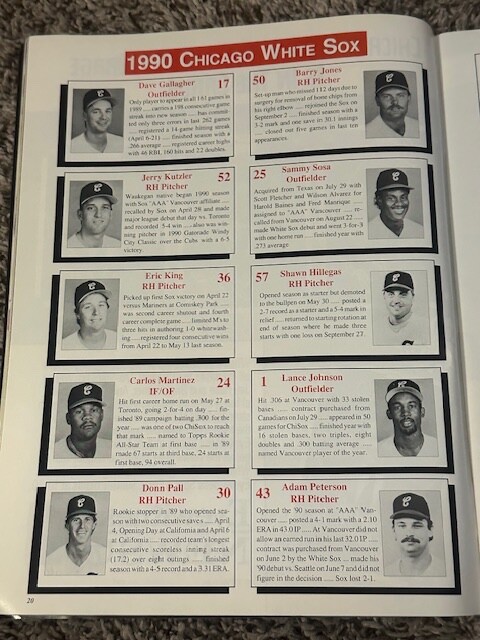 1990 Chicago White Sox Program New Comisky Park