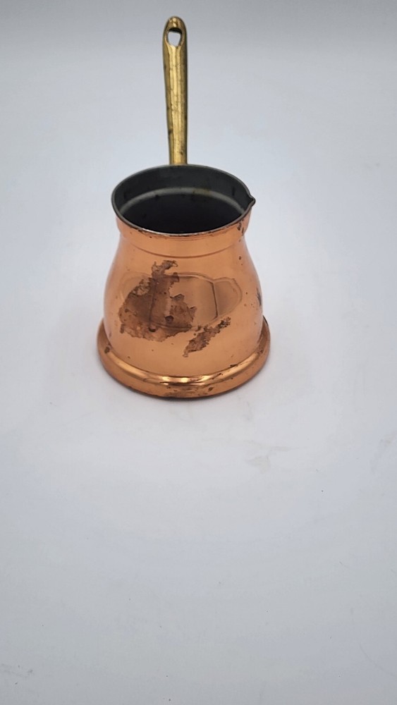 Turkish Coffee Pot/Warmer/Butter Melt/Dipper Copper w Tin Lining