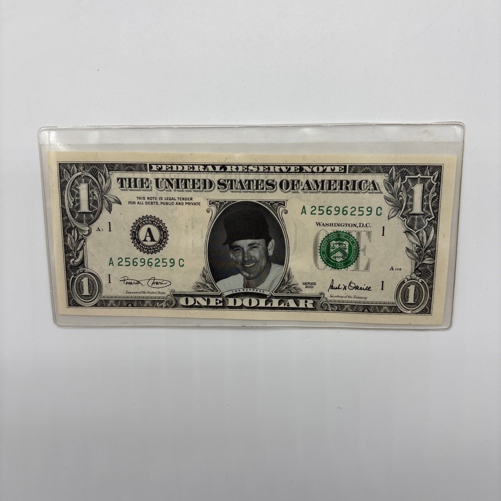 2001 Nolan Ryan Dollar Bill