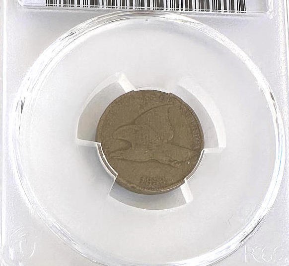 1858 Flying Eagle 1 Cent PCGS G06 Large Letters
