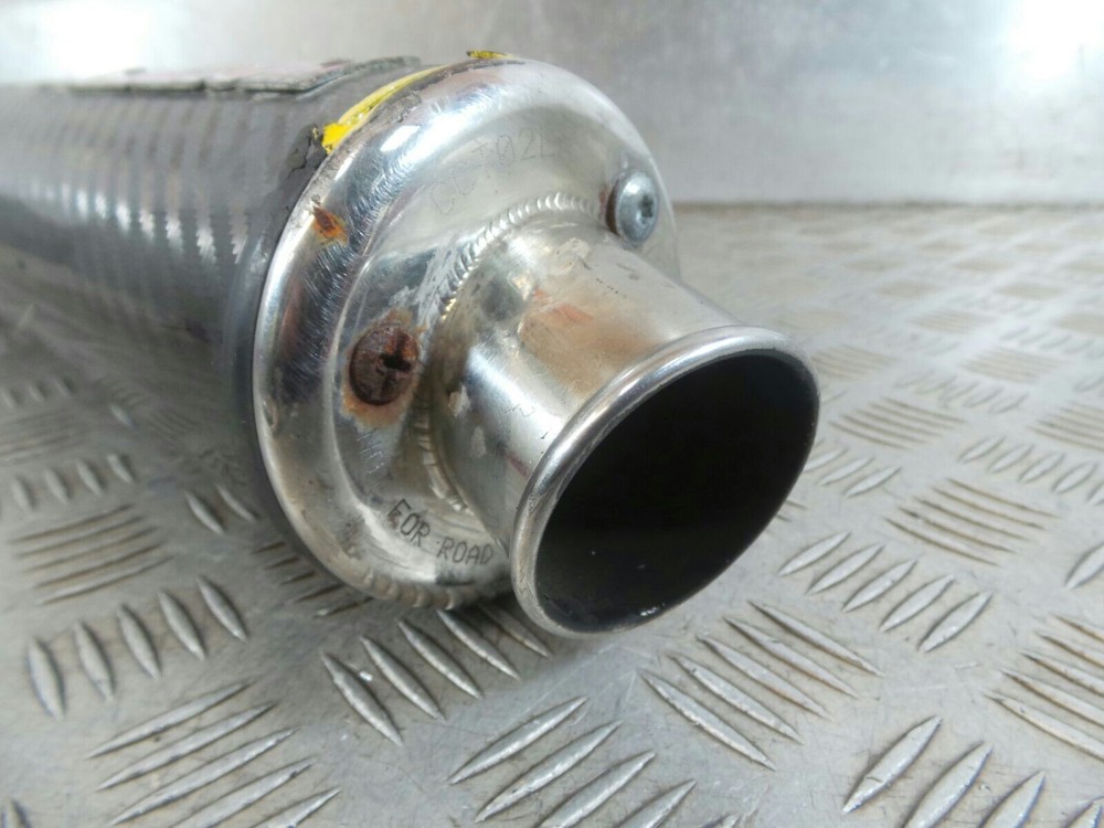 1995 TRIUMPH TRIDENT 900 left exit micron carbon exhaust silencer (see listing)