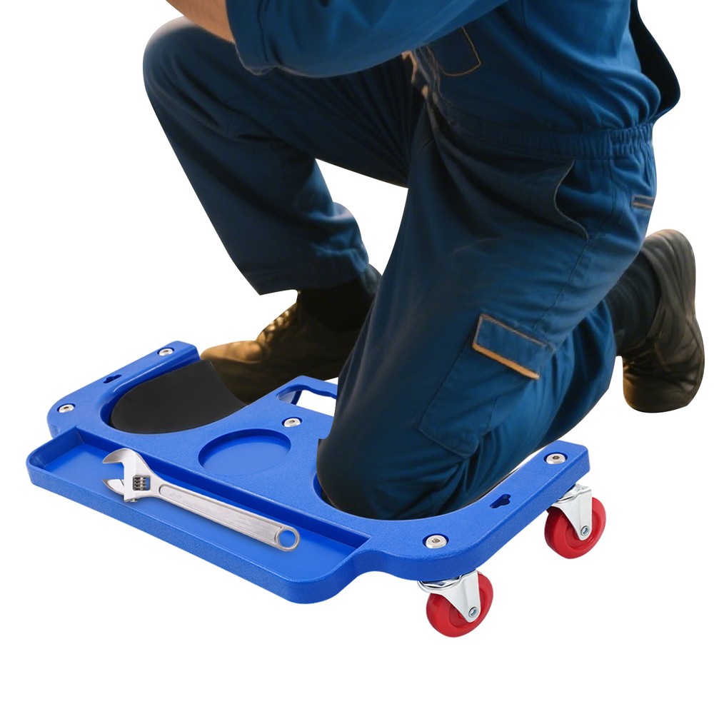 Rolling Knee Pad with Wheels, Comfortable Kneeling Board for Auto Repair