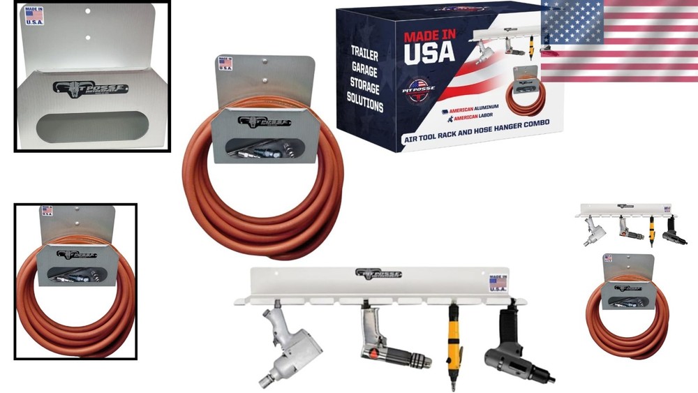 Aluminum Air Tool Storage Rack - Space-Saving Solution