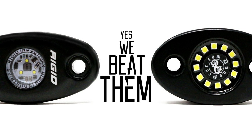 DUNEGEAR BEST UTV LED DOME LIGHT/ ROCK LIGHT ACCENT  (WHITE ) 1.75 RADIUS USA