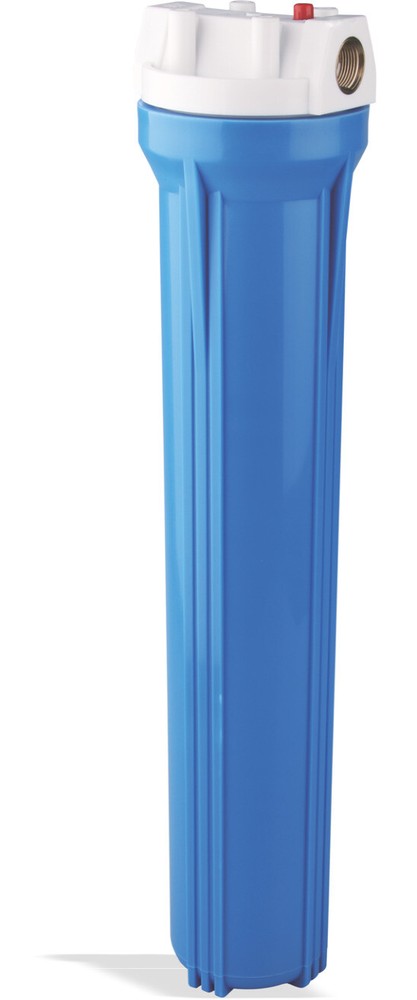 Bluonics 2.5 x 20" blue slim housing, 3/4" brass port complete system.No filter