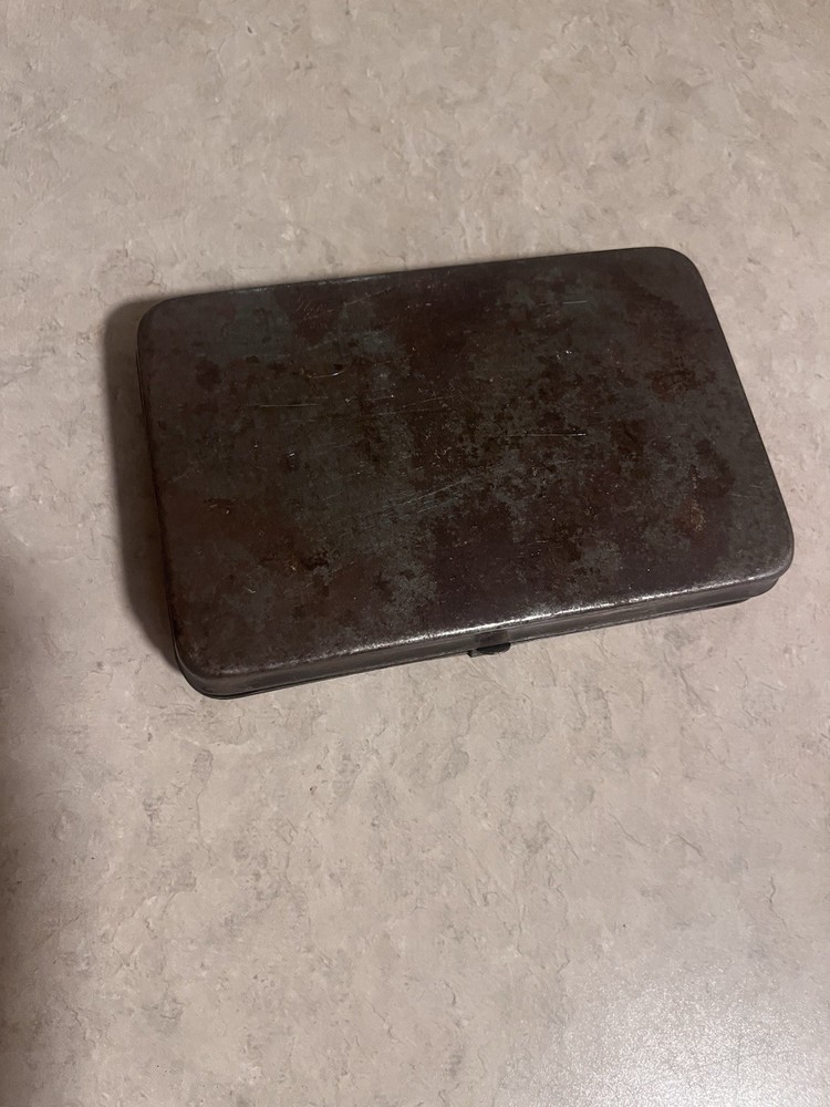 Vintage Snap On Tools Socket Wrench Metal Case Antique Tool Storage Empty