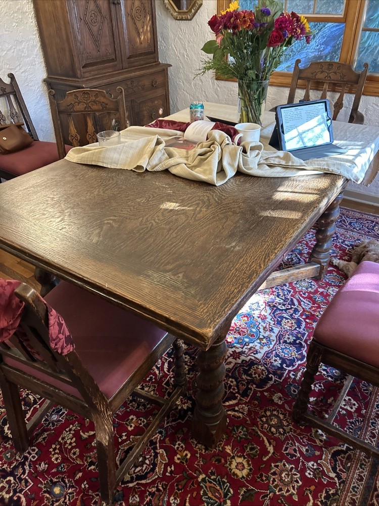 Feudal Oak Dining Room Set