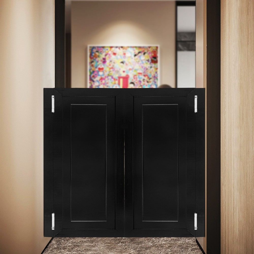 Stylish Solid Wood Swing Doors for Cafes and Interior Spaces