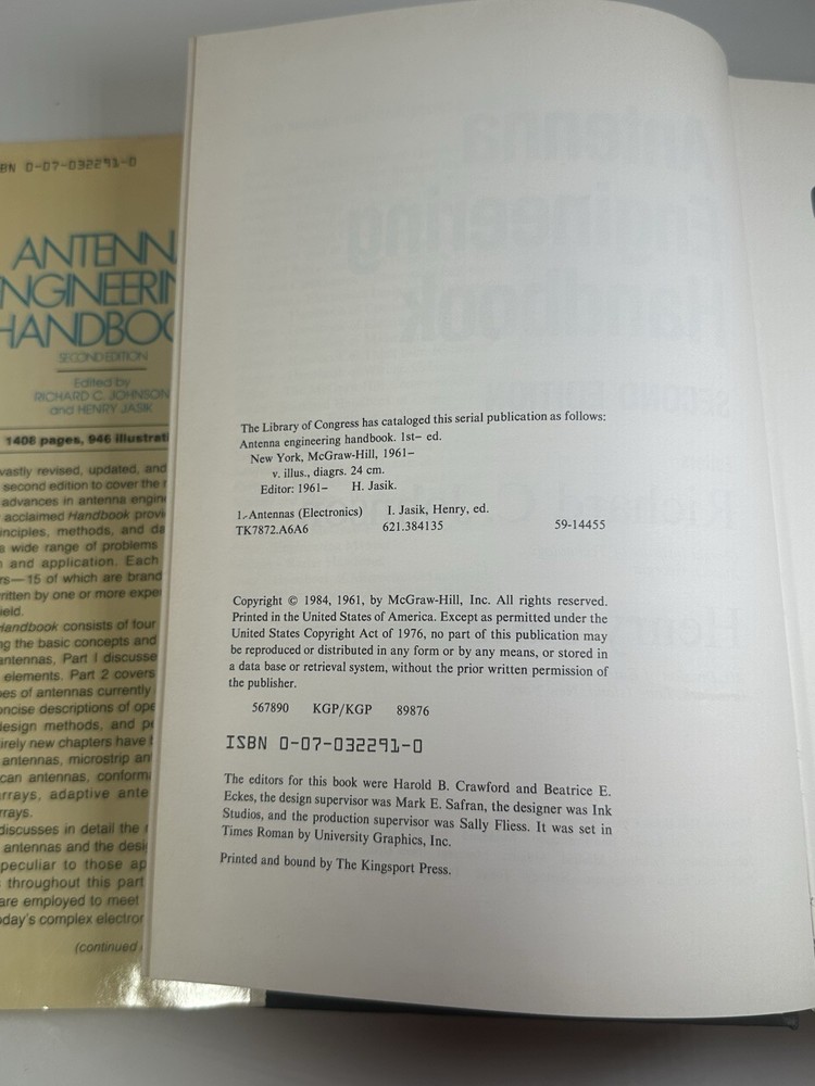 Antenna Engineering Handbook by Richard C. Johnson Second Edition