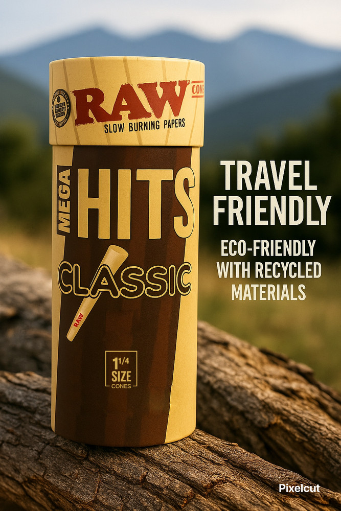 RAW Classic 1 1/4 Size Pre Rolled Cones | 100 Pack
