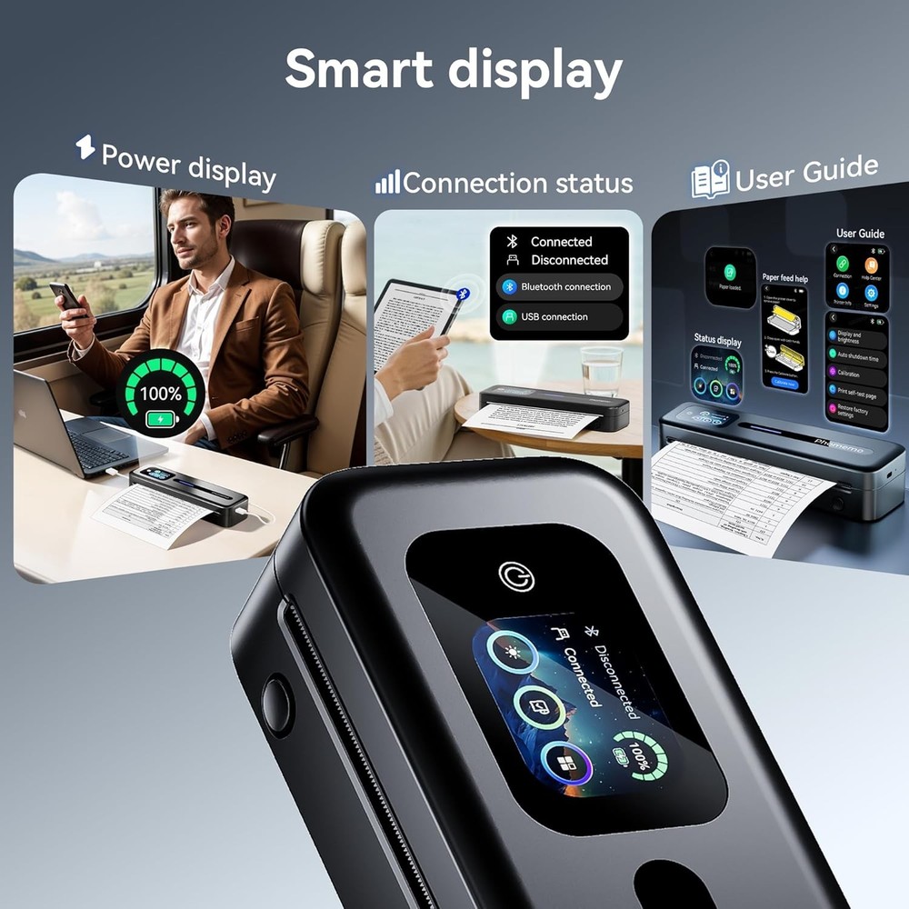 Phomemo M832D Thermal Printer Wireless Touchscreen Printer Support US Letter/ A4