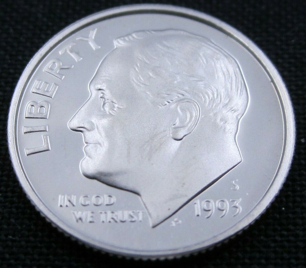 1993 S Proof Roosevelt Clad Dime - Uncirculated