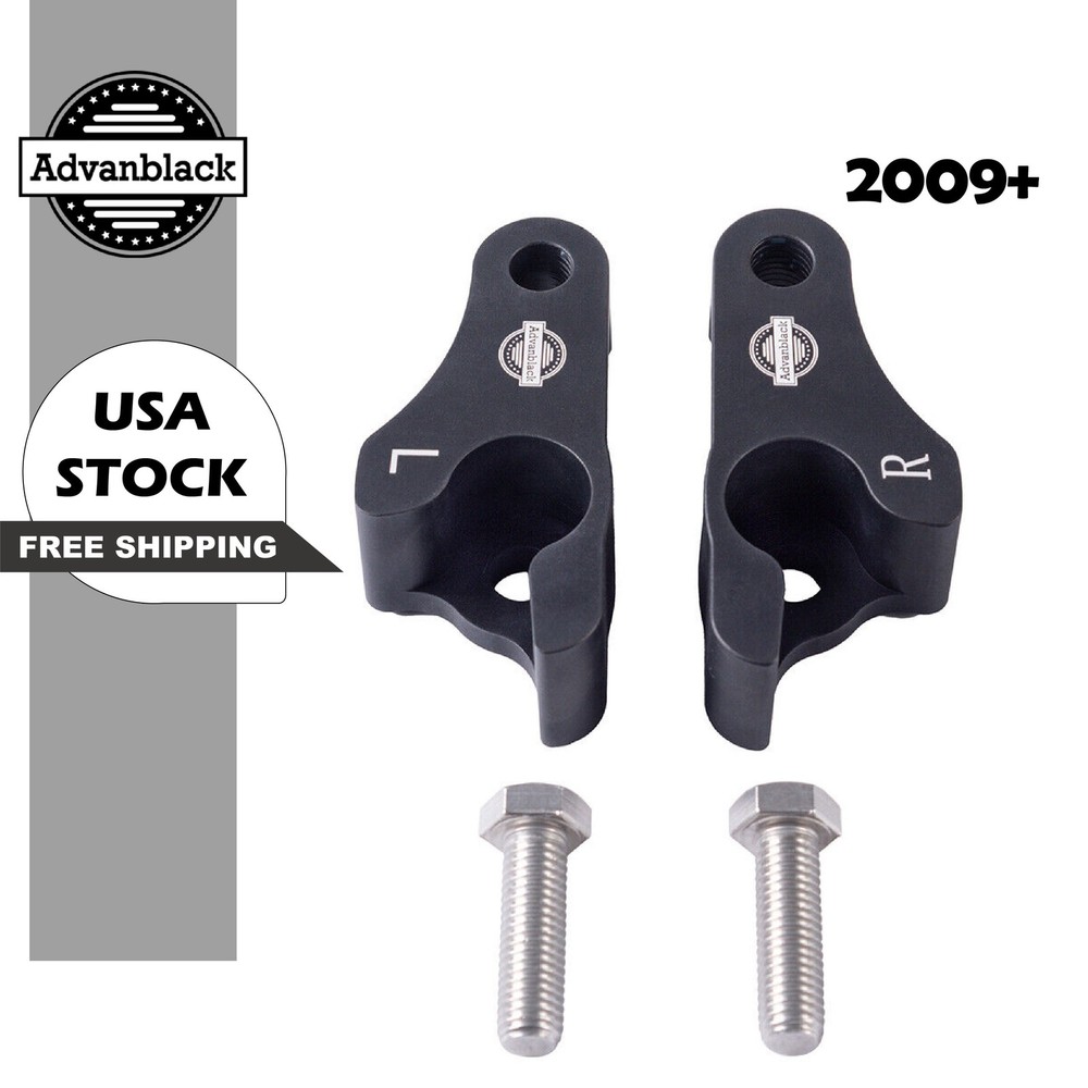 Advanblack 2 inch Lowering Blocks Kit For Harley Davidson Touring Models 2009+