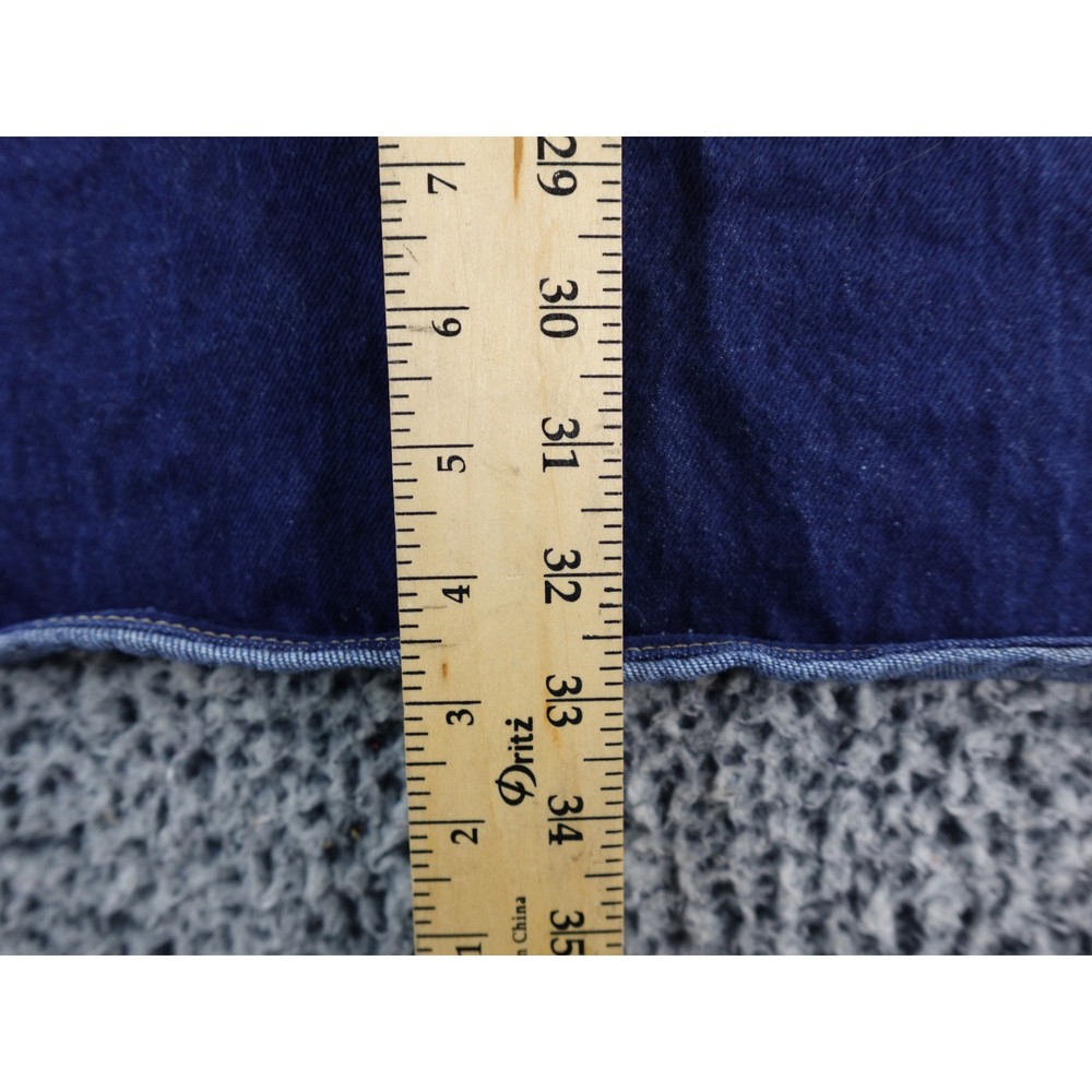 Levi Strauss Co Denim Work Apron Blue Adjustable Straps Double Bib Pockets